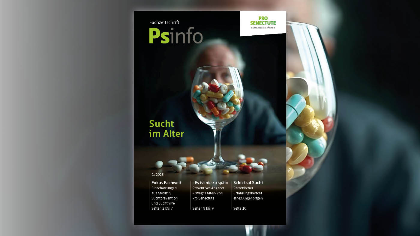 Sucht im Alter Magazin Cover